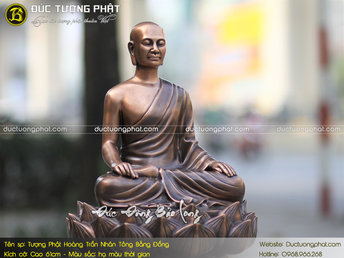 5 Mẫu tượng Phật Hoàng Trần Nhân Tông để trong nhà ĐẸP - GIÁ RẺ