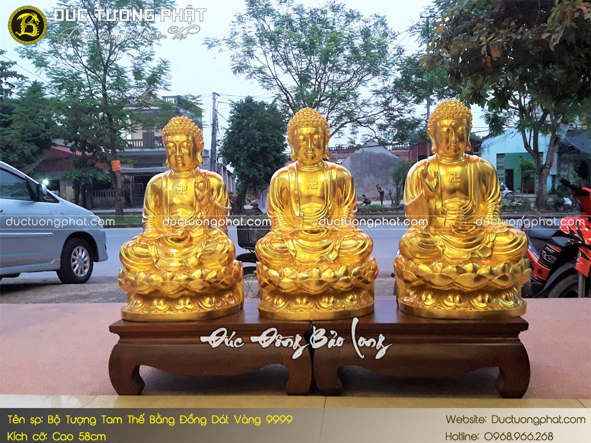 5 Mẫu tượng Tam Thế Phật để trong nhà ĐẸP, GIÁ RẺ NHẤT