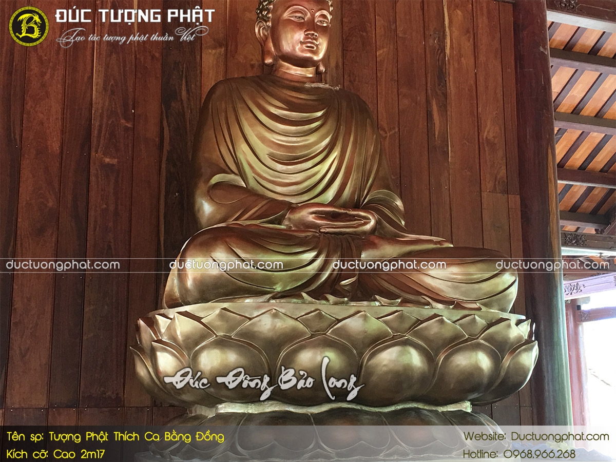 Tượng Phật Thích Ca Bằng Đồng 2m17 Cho Chùa Tam Bửu 6