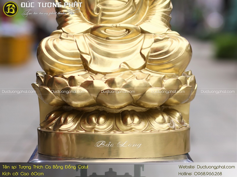 Tượng Phật Thích Ca Bằng Đồng Catut Cao 60cm 4