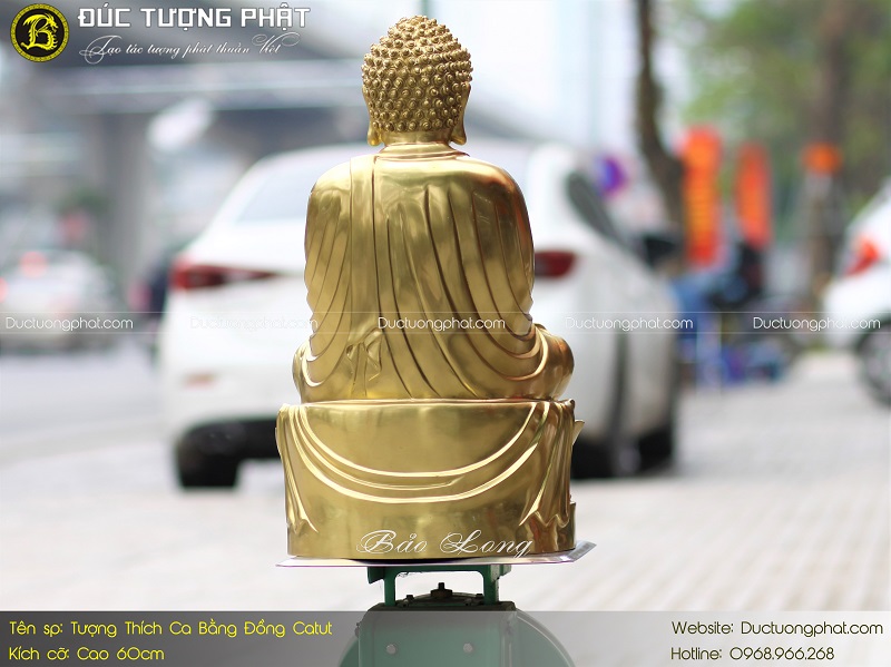 Tượng Phật Thích Ca Bằng Đồng Catut Cao 60cm 6