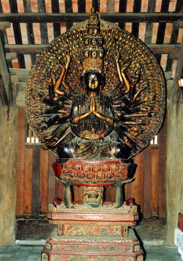 Pho tượng Quan Âm Bồ Tát từng đặt tại chùa Hồi Hạ