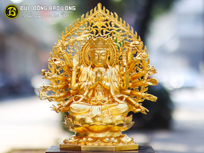 Xem ngay các mẫu tượng Phật Chuẩn Đề dát vàng cao cấp, chất lượng