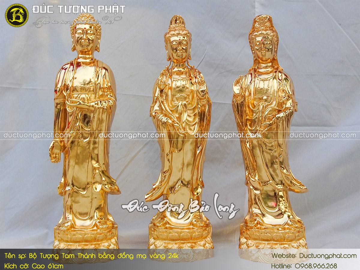 tượng Phật Mạ vàng 24k