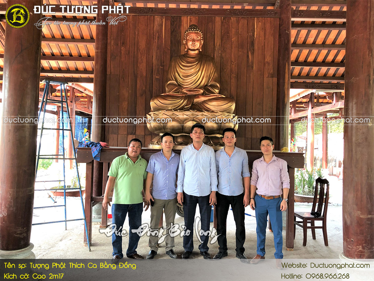 Tượng Phật Thích Ca Bằng Đồng 2m17 Cho Chùa Tam Bửu 2