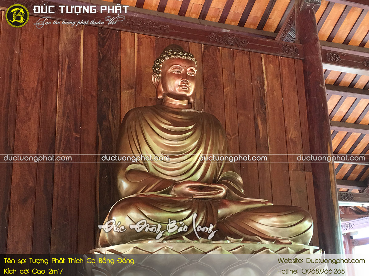 Tượng Phật Thích Ca Bằng Đồng 2m17 Cho Chùa Tam Bửu 5