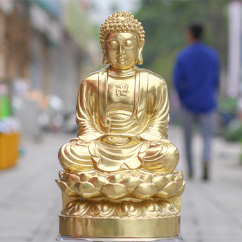 Tượng Phật Thích Ca Bằng Đồng Catut Cao 60cm